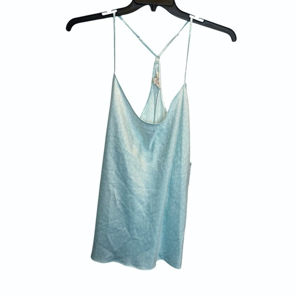 State of Day Crepe de Chine Camisole Pajama Set Tank & Pants Sleepy Animal Blue - Picture 3 of 10
